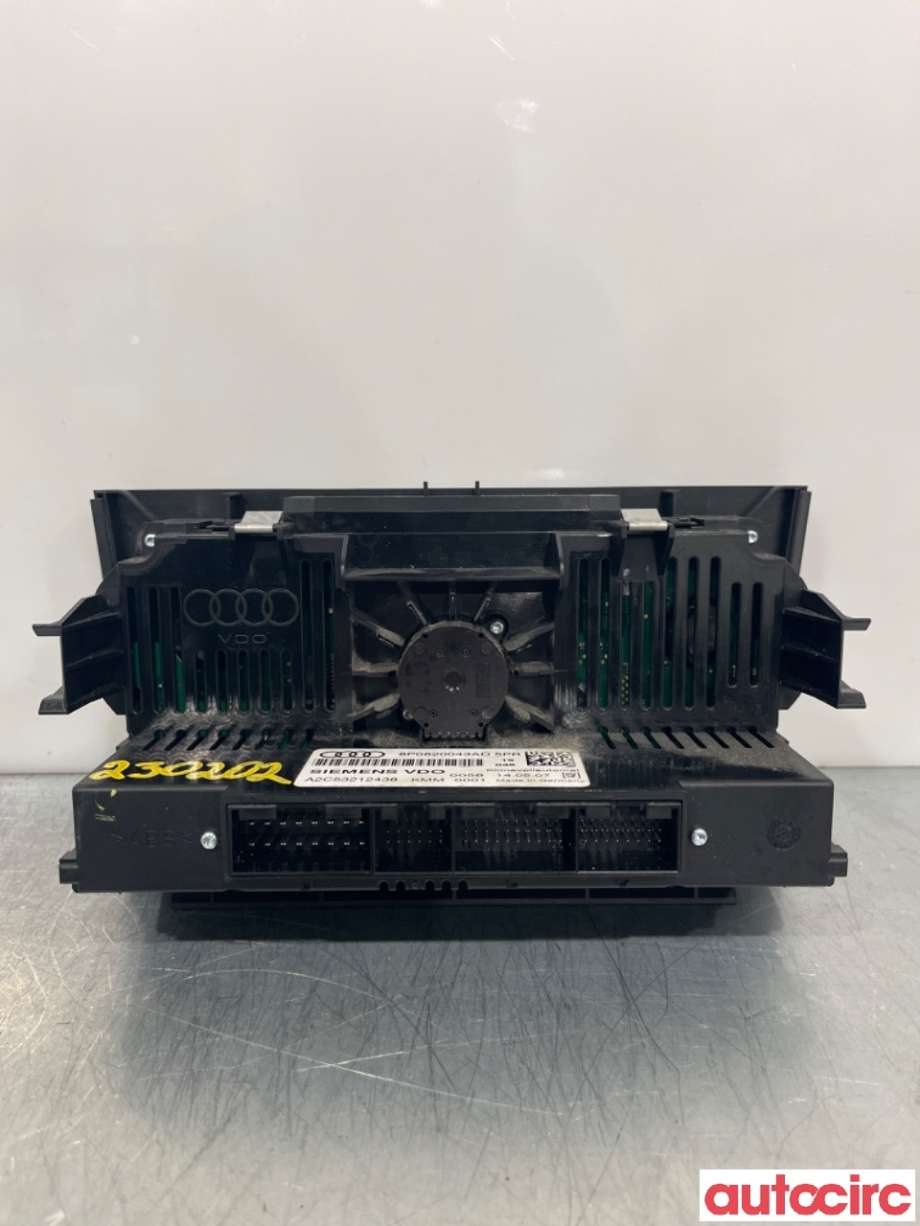 Varmeapparat betjening til Audi A3 2003-2008 (Type II, Fase 1)  (AUDI|8P0820043AH||8P0820043AD)