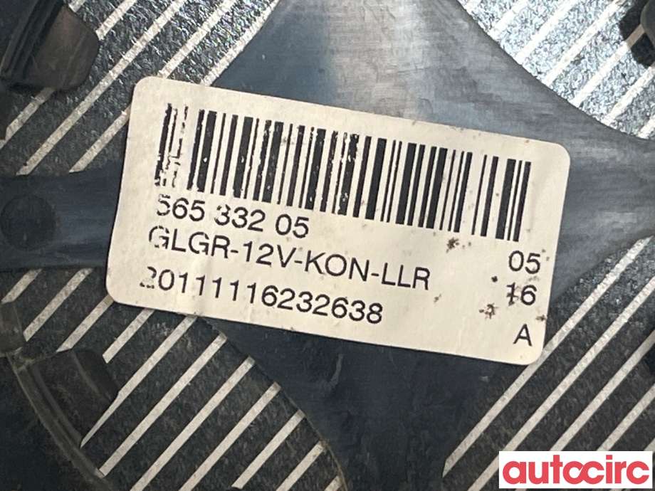 Speilglass høyre til VW Transporter / Caravelle 2009-2015 (Fase 2) (T5) (T5) (VOLKSWAGEN|7E1857522J)