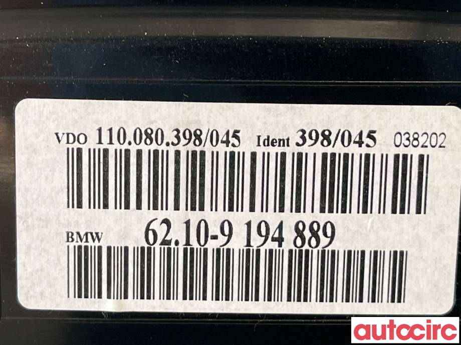 Instrumentpanel til BMW 5-Serie 2003-2010 (E60/E61) (E60/E61) (BMW|62109194889)