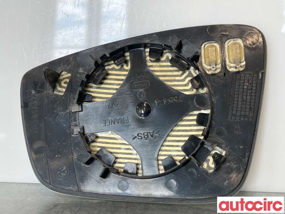 Speilglass høyre til VW E-Up 2013-2019  (VOLKSWAGEN|6RU857522F)