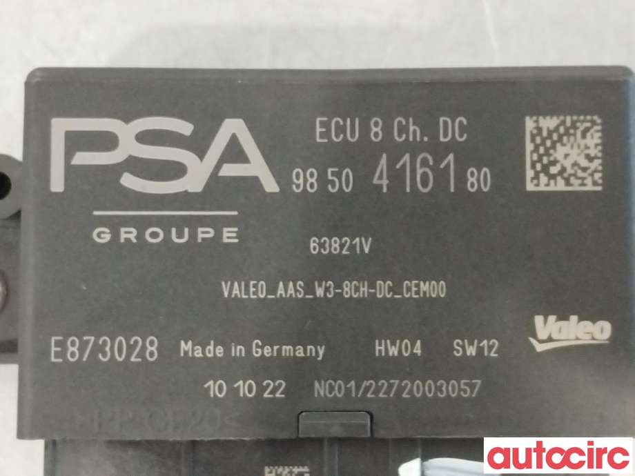 Styreenhet parkering til Peugeot 308 2021-->> (Type III)  (PEUGEOT|1681926680|9850416180)