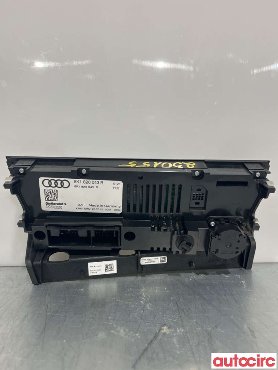 Varmeapparat betjening til Audi A4 2007-2014 (Type IV) (B8) (B8) (AUDI|8K1820043AG||8K1820043R)