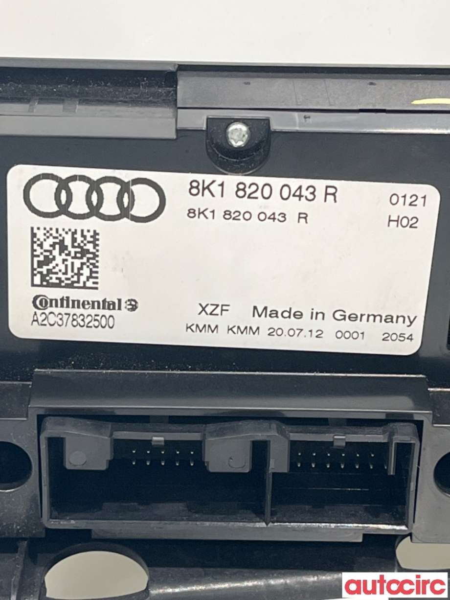 Varmeapparat betjening til Audi A4 2007-2014 (Type IV) (B8) (B8) (AUDI|8K1820043AG||8K1820043R)