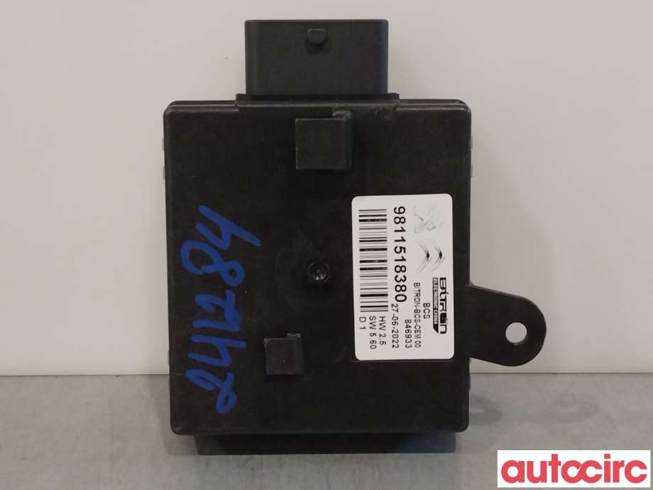 Styreenhet sete til Peugeot 308 2021-->> (Type III)  (PEUGEOT|9811518380)