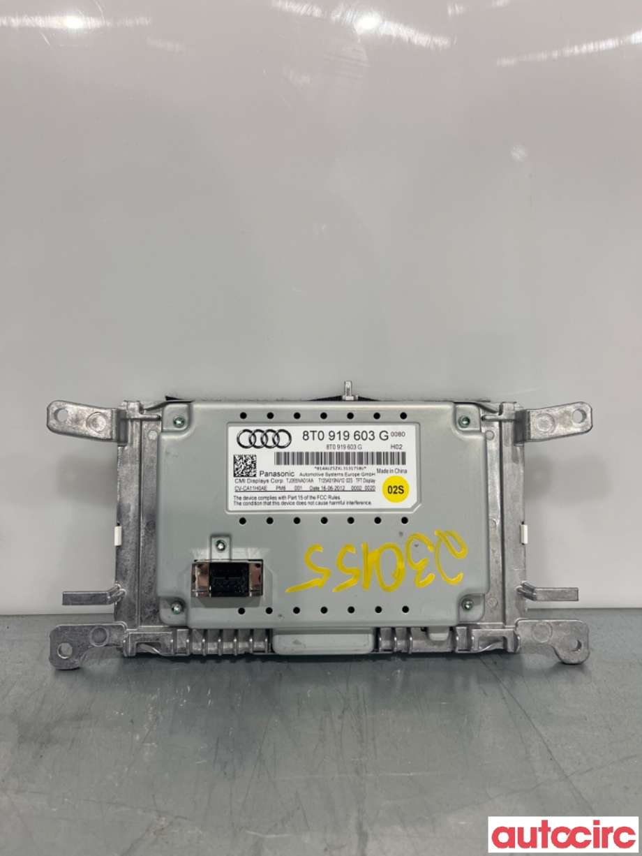 Multimedia display (MCU - Media Controller Unit) til Audi A4 2007-2014 (Type IV) (B8) (B8) (AUDI|8T0057603G||8T0919603G)