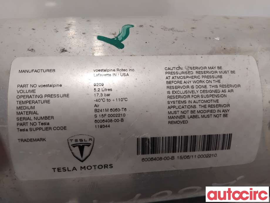 Diverse deler til Tesla Model S 2013-2016 (Fase 1)  (TESLA|6006408-00-B|)