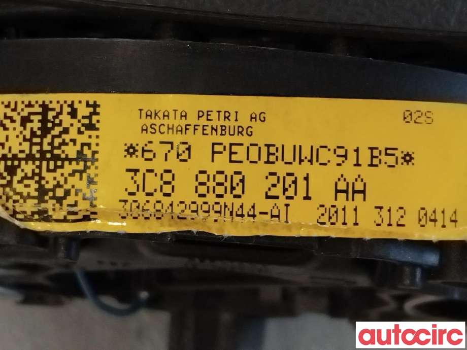 Airbag rattpute til VW Passat 2011-2015 (B7) (B7) (VOLKSWAGEN|3C8880201AH||3C8880201AA)