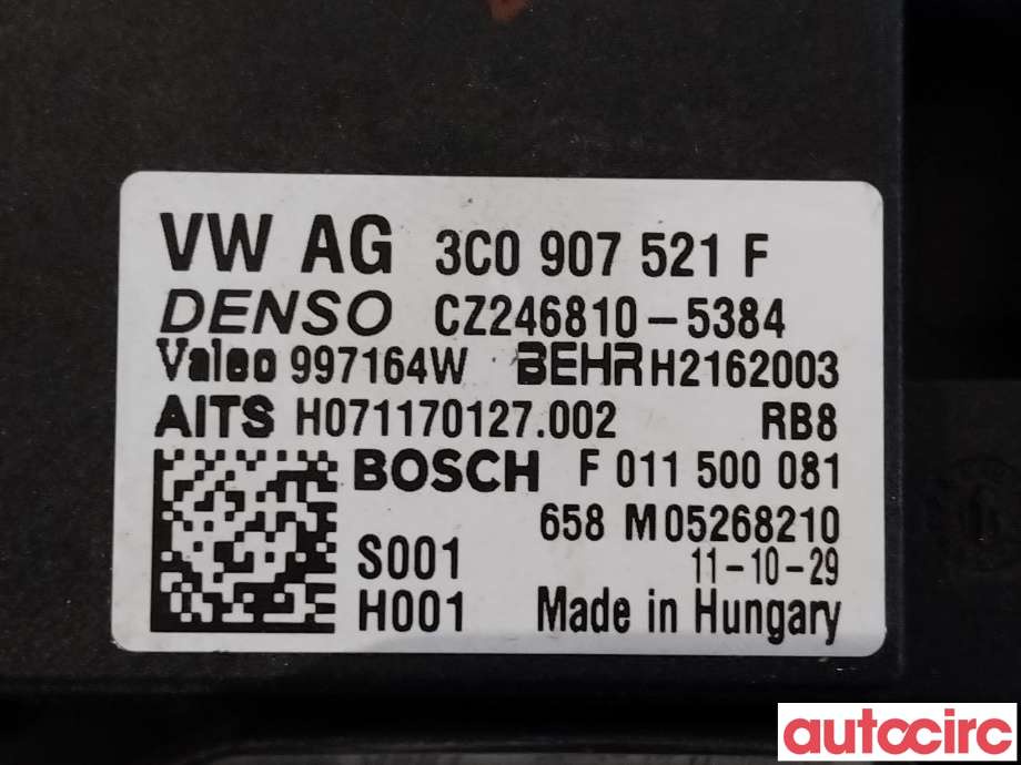 Varmeapparat motor til VW Passat 2011-2015 (B7) (B7) (VOLKSWAGEN|1K1820015Q|)