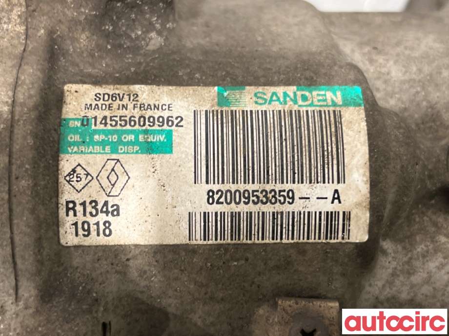Aircondition kompressor til Renault Kangoo 2008-2021 (Type II)  (RENAULT|7711497298|SD6V121918|8200953359)