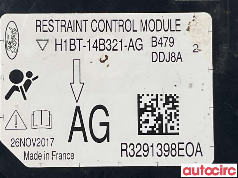 Airbag elektronikk til Ford Fiesta 2017-->> (Type VII)  (FORD|2370056||H1BT-14B321-AG)