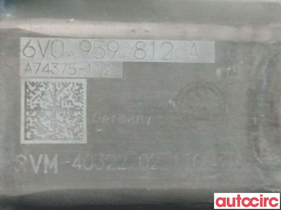 Ruteheis høyre bak til Škoda Fabia 2014-2021 (Type III)  (SKODA|6V0959812B|6V0959812A)