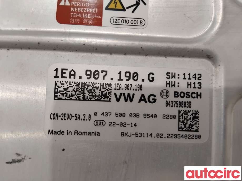 DCDC converter hybrid til Škoda Enyaq 2021-->>  (SKODA|1EA907190G|043750803B)