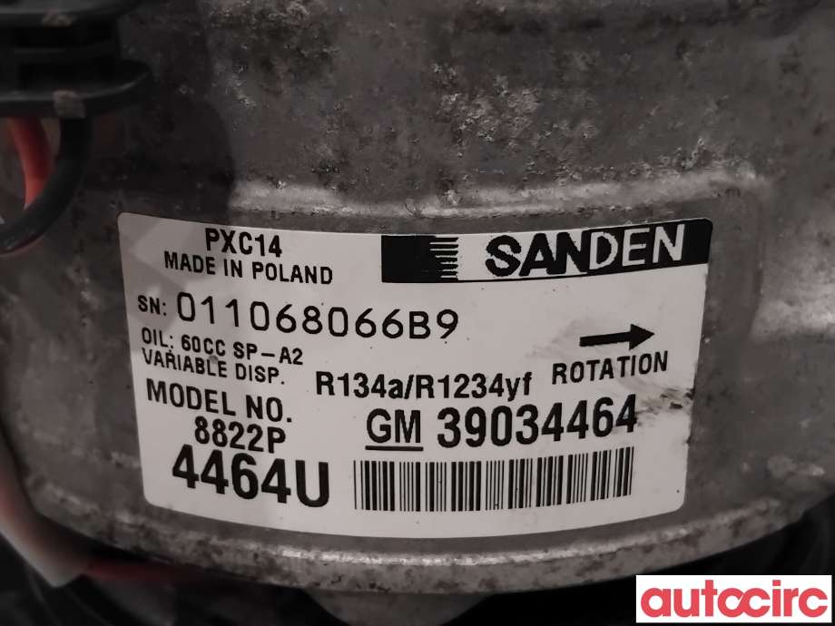 Aircondition kompressor til Opel Astra K 2015-->> (OPEL|95523374|PXE148822|95529061)