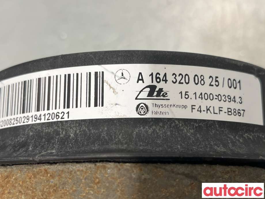 Fjær foran nivå luftpute/belg til Mercedes ML 2005-2011 (W164) (W164) (MERCEDES|A1643200825|151400-03943)