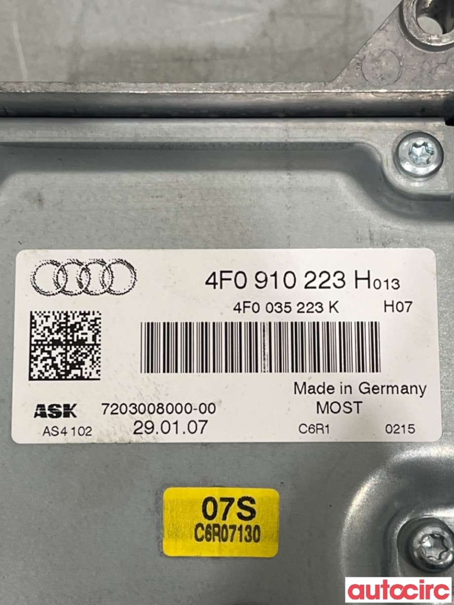 Bilstereo forsterker til Audi A6 2005-2008 (Type III, Fase 1) (C6) (C6) (AUDI|4F0035223N|4F0035223L|)
