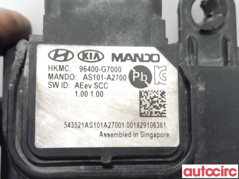 Sensor radar til Hyundai Ioniq Electric 2019-->> (Fase 2)  (HYUNDAI|96400G7000|AS101-A2700|96400-G7000)