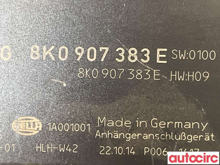 Styreenhet hengerfeste til Audi A4 2007-2014 (Type IV) (B8) (B8) (AUDI|8K0907383E)