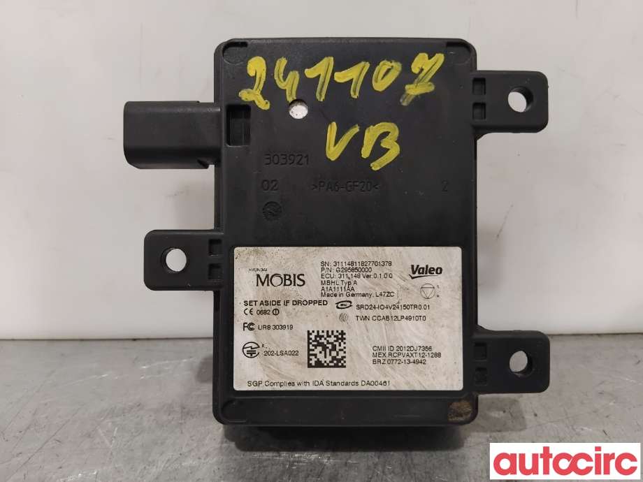Sensor radar til Hyundai Ioniq Electric, 2019-->> (Fase 2)  (HYUNDAI|95811G2000)