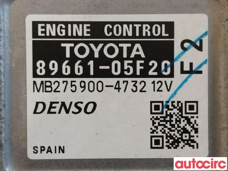Styreenhet motor til Toyota Avensis 2009-2015 (Type III, Fase 1) (TOYOTA|8966105F20|MB275900-4732|89661-05F20)