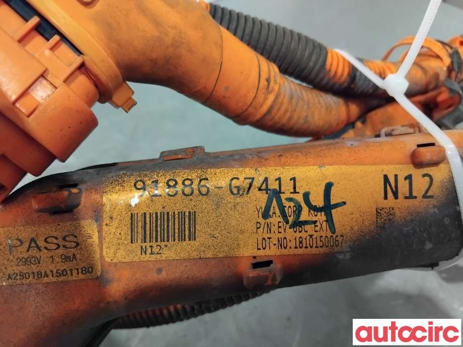Kabel høy volt (HV) hybrid til Hyundai Ioniq Electric 2019-->> (Fase 2) (HYUNDAI|91886G7411||91886-G7411)