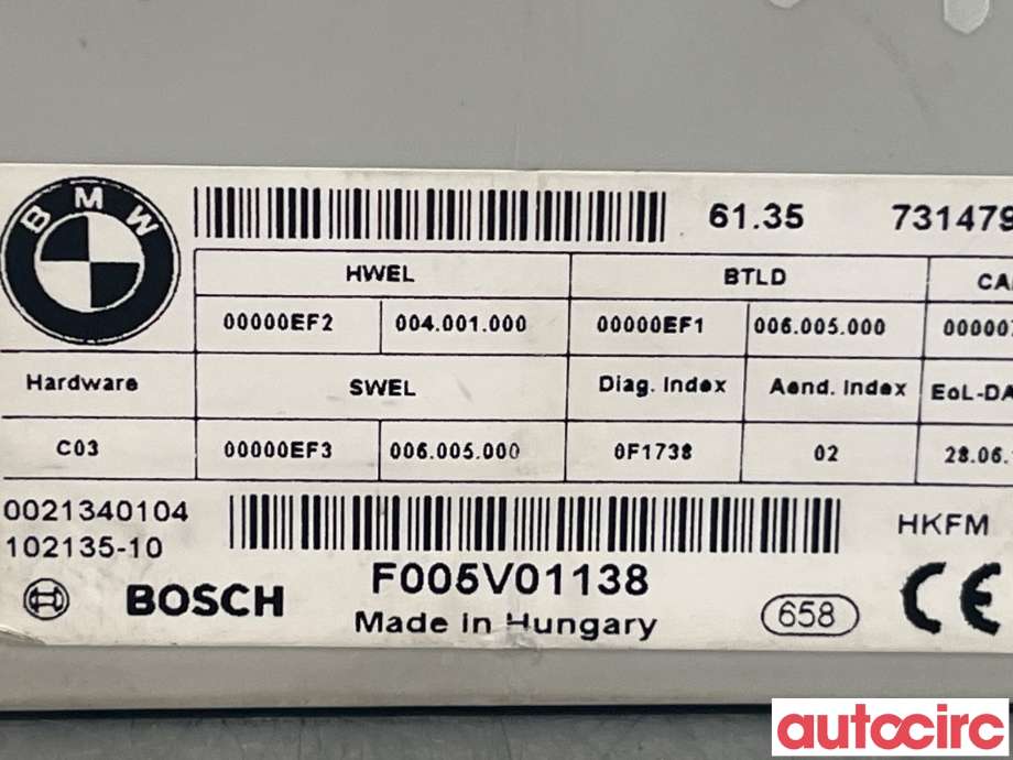 Styreenhet elektrisk bakluke til BMW 3-Serie 2012-2018 (F30/F31/F34) (F30/F31/F34) (BMW|61357412610)