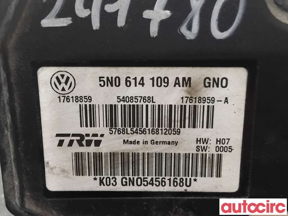 ABS sentral til VW Tiguan 2011-2016 (Type I, Fase 2)  (VOLKSWAGEN|5N0614109BK|54085768L|5N0614109CN)