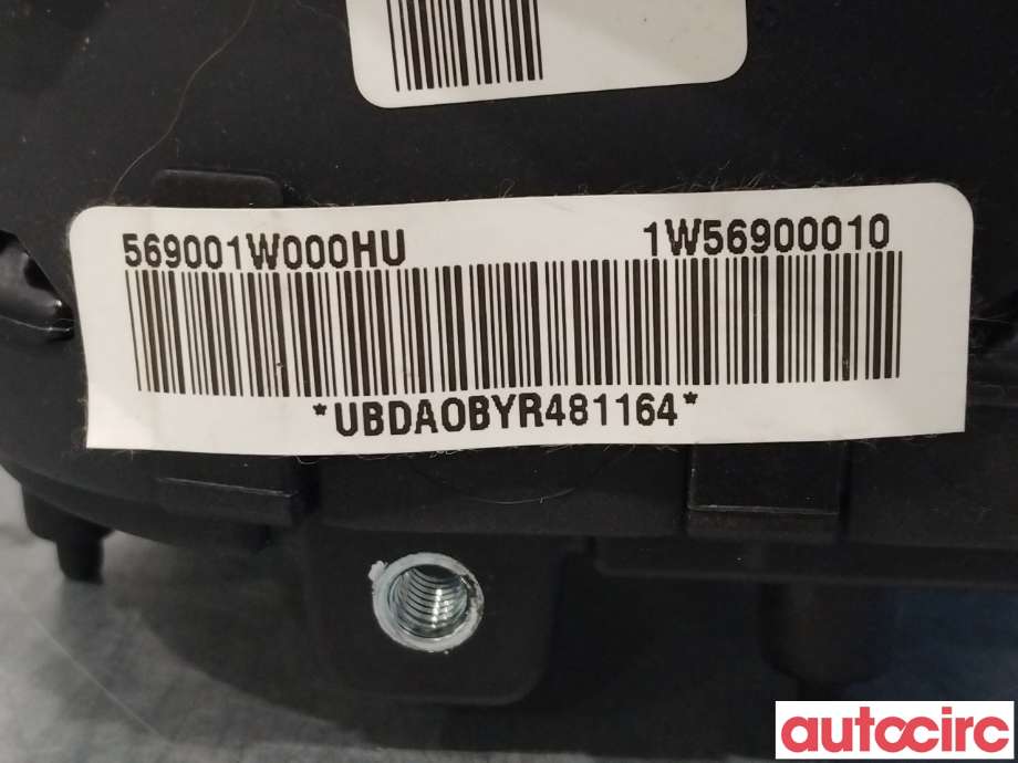 Airbag rattpute til Kia Rio 2011-2017 Type III (KIA|569001W100HU|569001W000HU)
