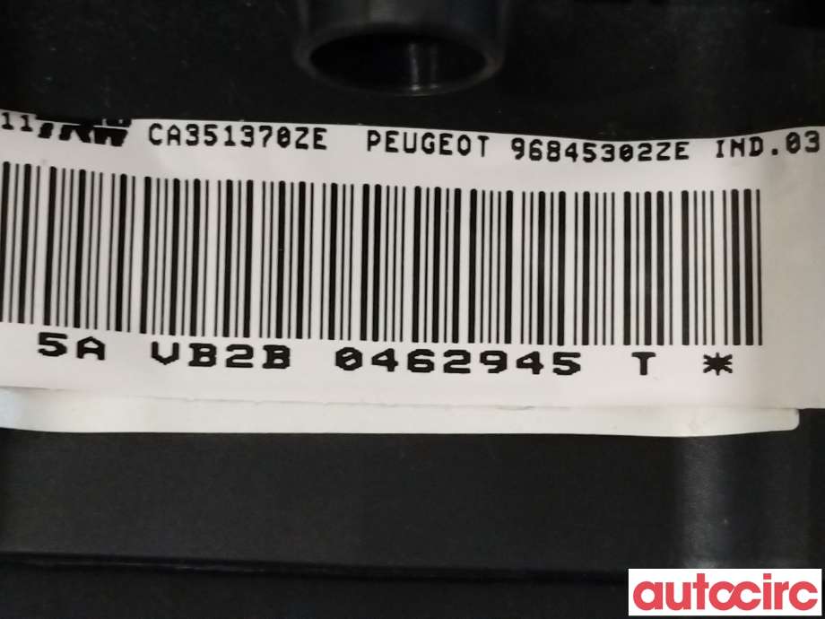 Airbag rattpute til Peugeot 3008 2009-2016 (Type I)  (PEUGEOT|4112PF|96845302ZE)