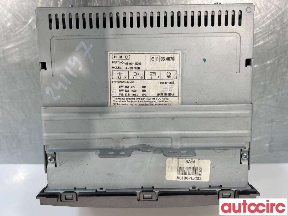 Bilstereo til Hyundai i20 2009-2014 (Type I) (HYUNDAI|961001J202UX|961001J202)