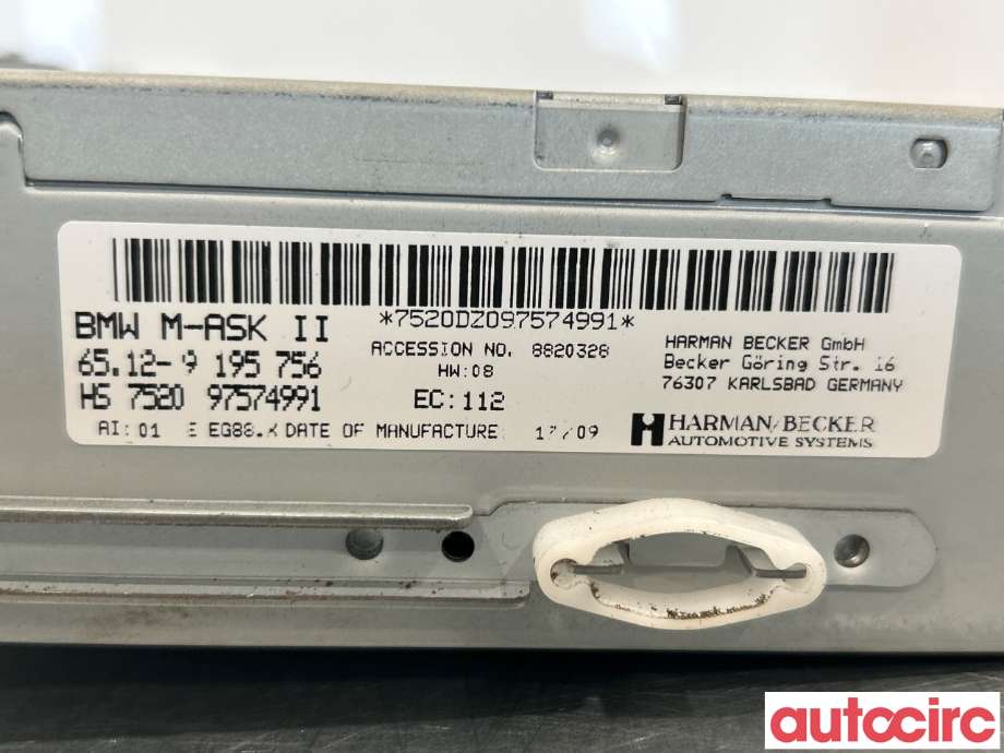 Bilstereo til BMW 5-Serie 2003-2010 (E60/E61) (E60/E61) (BMW|65129196760|65129195756)