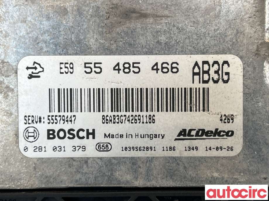 Styreenhet motor til Opel Insignia A 2014-2017  (OPEL|55579447|0281031379|55485466)