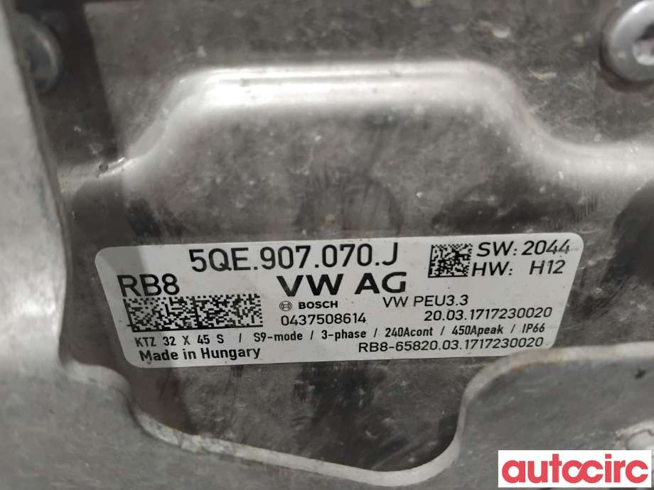 Inverter elbil til VW e-Golf 2017-2020 (Fase 2)  (VOLKSWAGEN|5QE907070L|0437508614|5QE907070J)