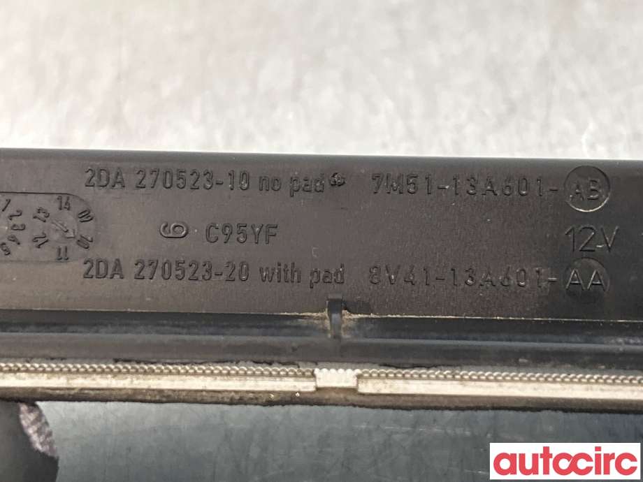 Baklykt bremselys bakrute til Ford Kuga 2008-2012 (Type I)  (FORD|7M51-13A601-AB|1535269|8V41-13A601-AA)