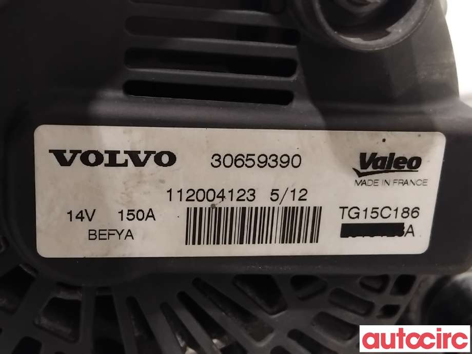 Dynamo til Volvo V70 2007-2013 (Type III, Fase 1)  (VOLVO|36012505|TG15C186|30659390)