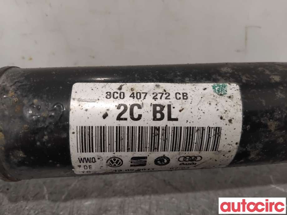 Drivaksel høyre foran til Škoda Superb 2008-2015 (Type II)  (SKODA|3C0407452RX|3C0407272CB|3C0407272CA)