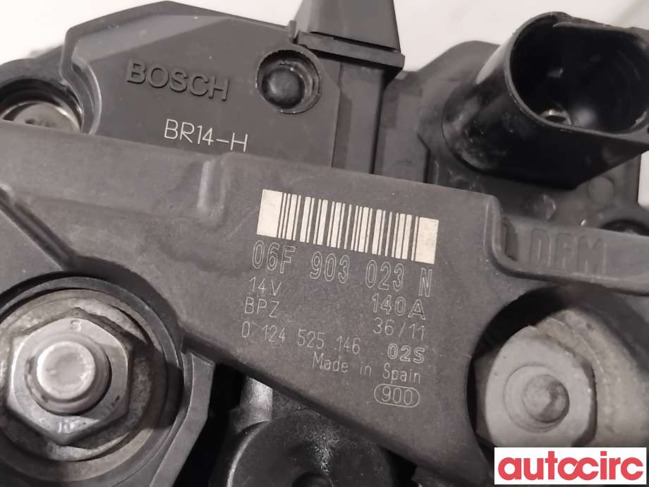 Dynamo til Škoda Superb 2008-2015 (Type II)  (SKODA|06F903023FX|0124525146|06F903023N)