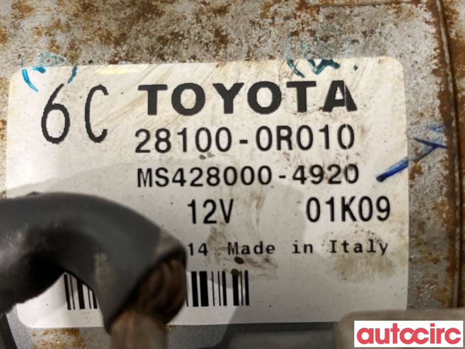 Starter diesel til Toyota Corolla 2007-2013  (TOYOTA|281000R010|MS428000-4920|28100-0R010)