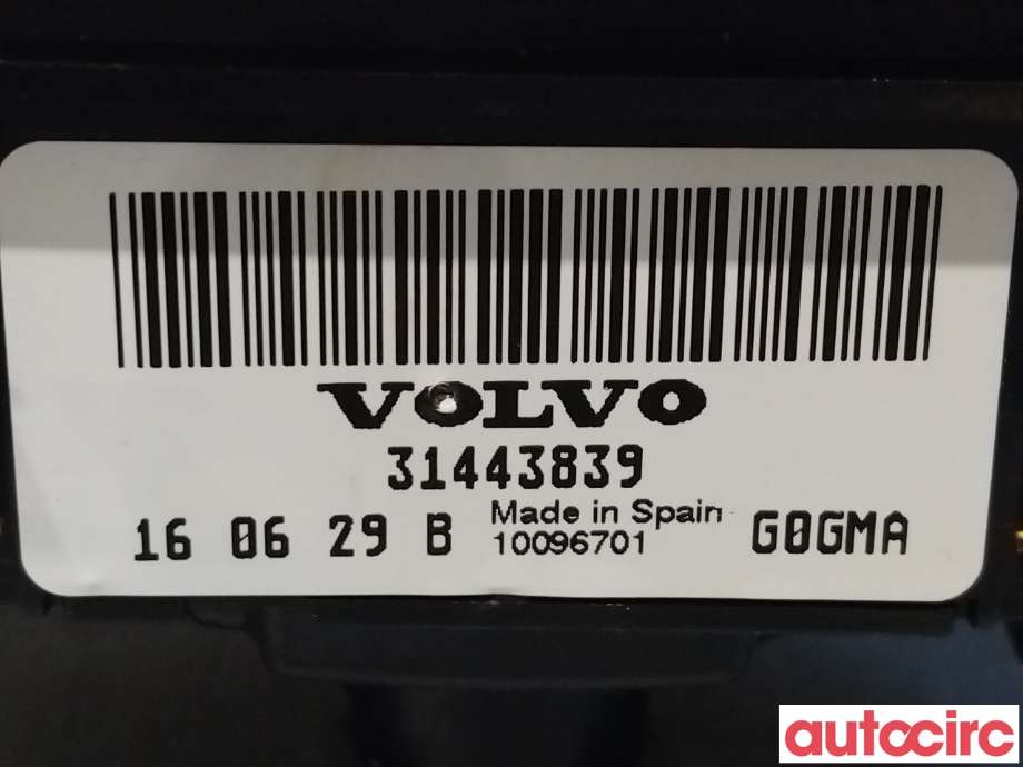 Bryter lys til Volvo XC60 2014-2017 (Type I, Fase 2)  (VOLVO|31443839)