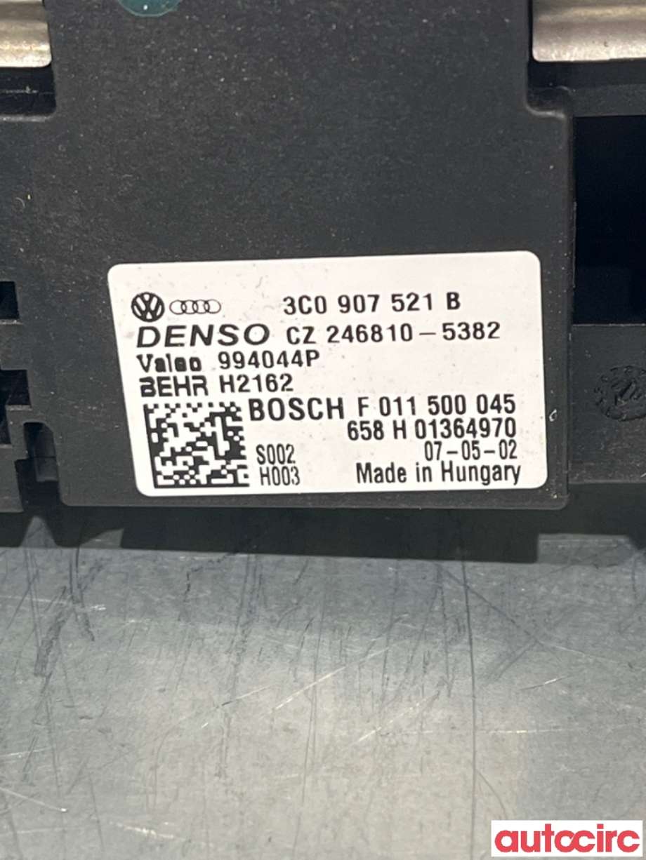 Varmeapparat motstand til Audi A3 2003-2008 (Type II, Fase 1)  (AUDI|3C0907521G||3C0907521B)