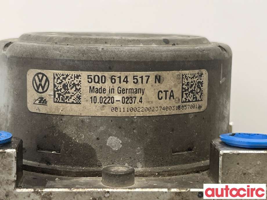 ABS sentral til Audi A3 2012-2016 (Type III, Fase 1)  (AUDI|5Q0614517N|100915-43033|5Q0614517CL)