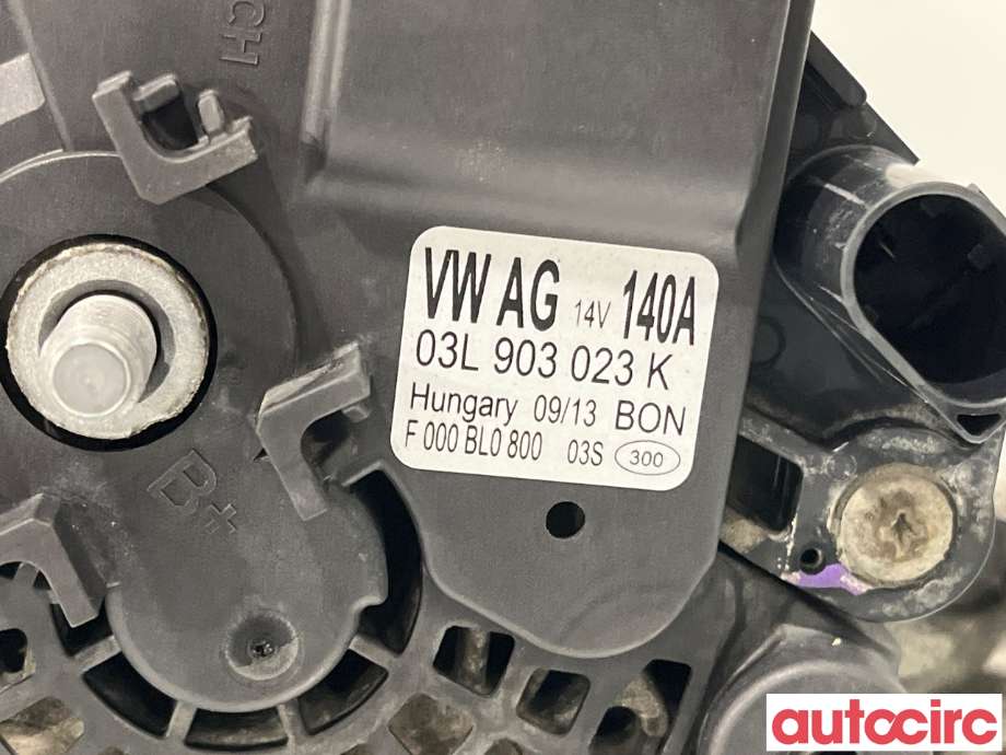 Dynamo til Audi A3 2012-2016 (Type III, Fase 1)  (AUDI|03L903023KX||03L903023K)