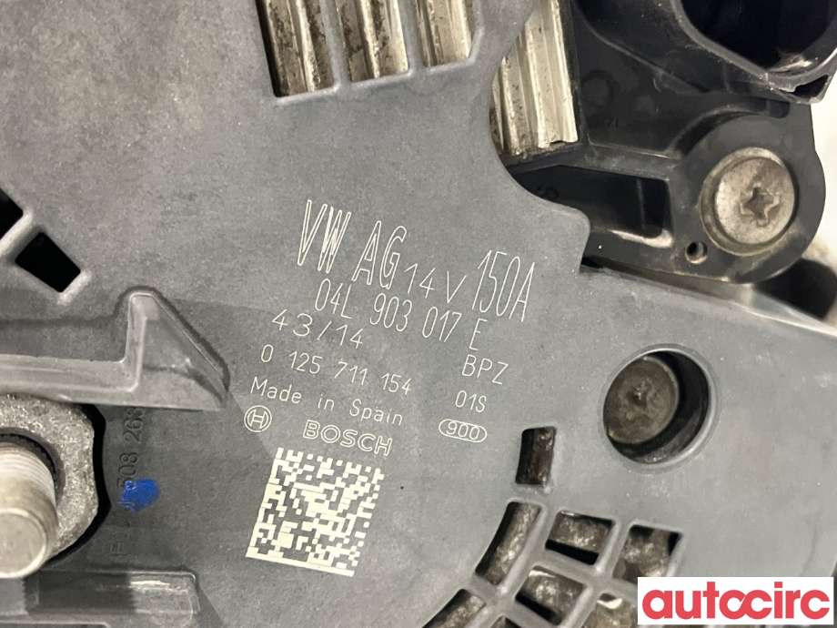 Dynamo til Audi A4 2007-2014 (Type IV) (B8) (B8) (AUDI|04L903017EX|0125711154|04L903017E)