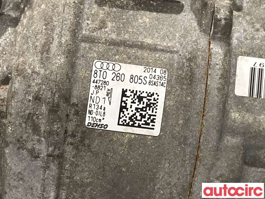 Aircondition kompressor til Audi A4 2007-2014 (Type IV) (B8) (B8) (AUDI|8T0260805S|447280-8821|8T0260805T)