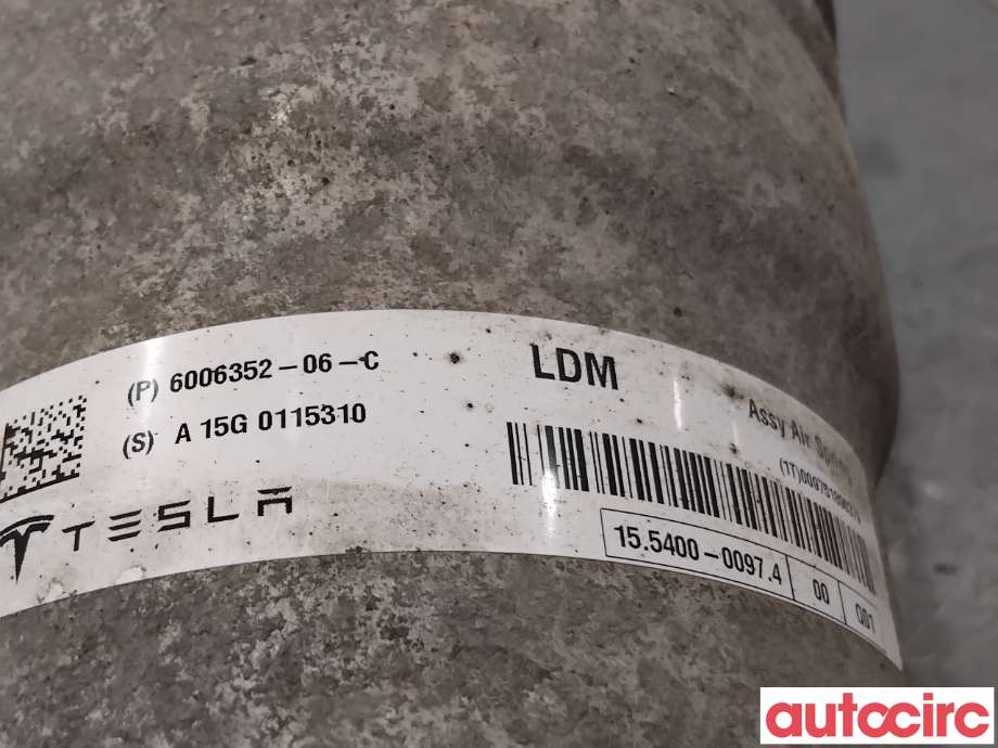 Fjær foran nivå luftpute/belg til Tesla Model S 2013-2016 (Fase 1)  (TESLA|6006352-06-C|155400-00974)