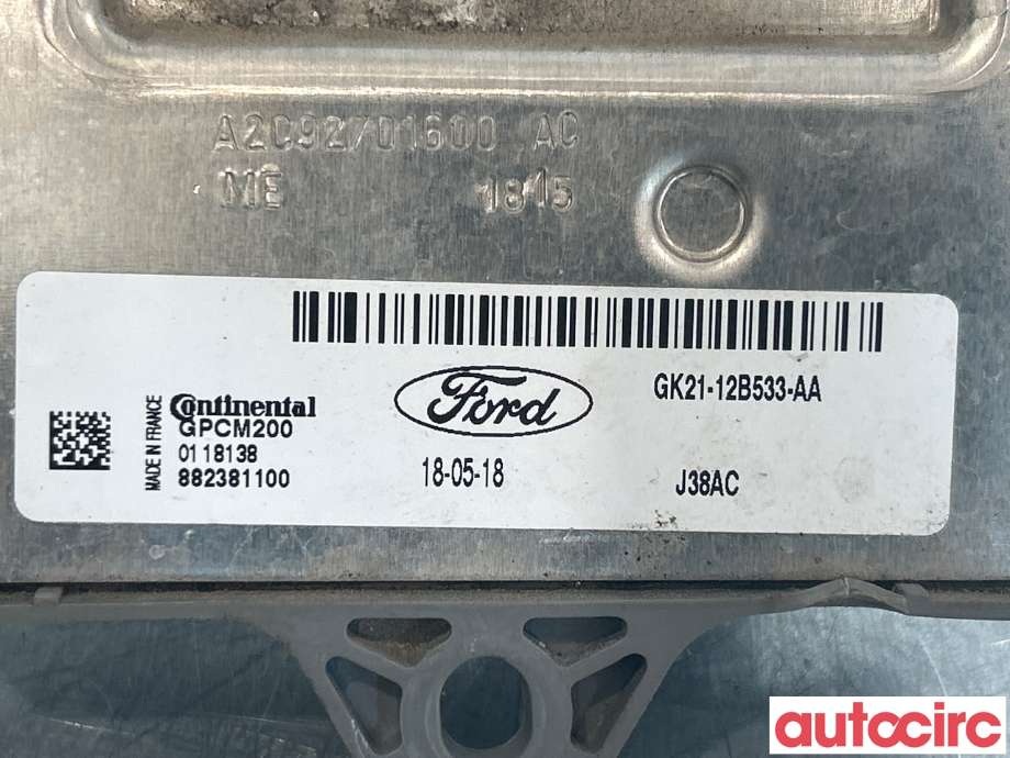 Rele gløde til Ford Transit Custom 2013-2023 (Type I)  (FORD|2008625|GK21-12B533-AA)
