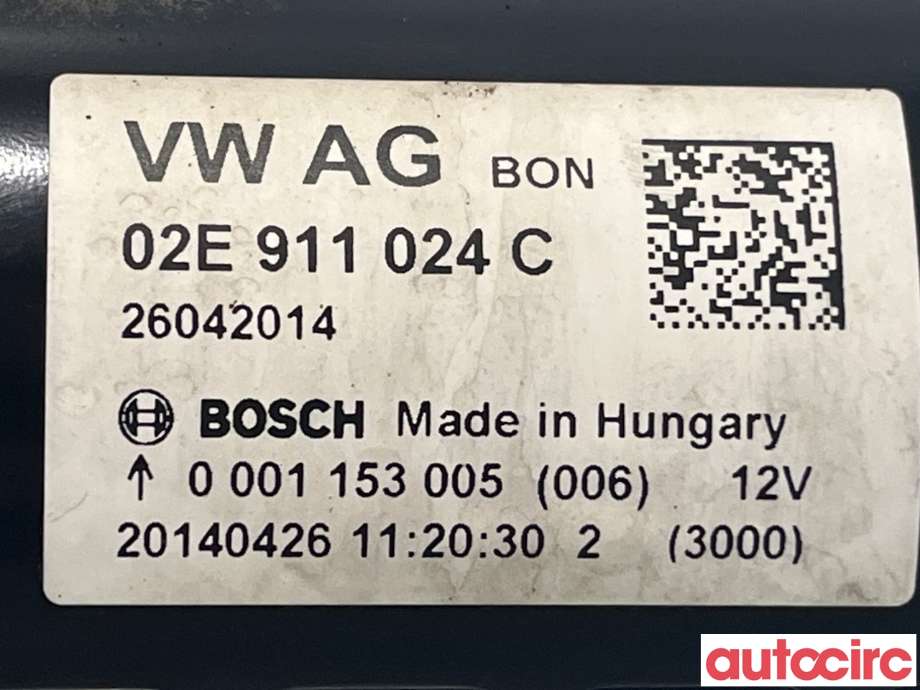 Starter diesel til VW Tiguan 2011-2016 (Type I, Fase 2)  (VOLKSWAGEN|02E911024CX|0001153005|02E911024C)
