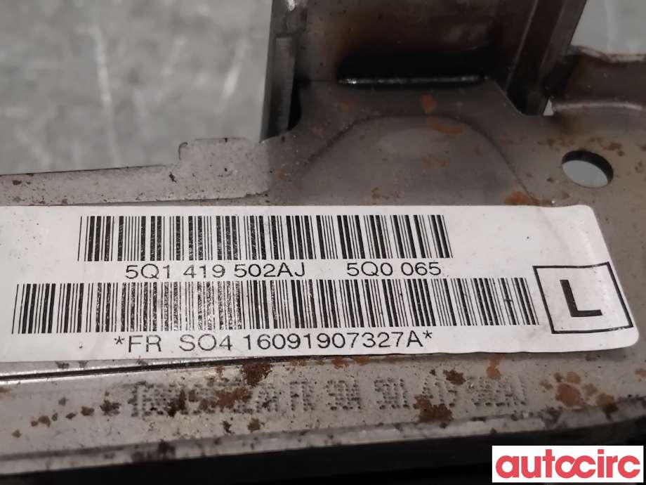 Rattaksel til VW e-Golf 2014-2017 (Fase 1)  (VOLKSWAGEN|5Q1419502BS|5Q1419502AJ|5WB419502F)