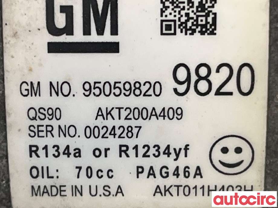 Aircondition kompressor til Opel Mokka 2012-2016 (Type I, Fase 1)  (OPEL|95370312)