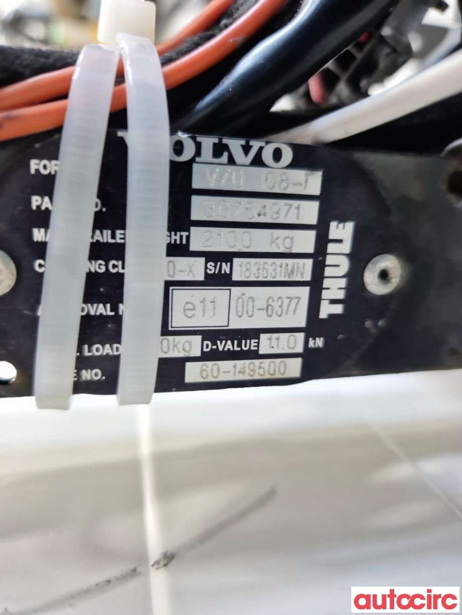 Hengerfeste til Volvo V70 2007-2013 (Type III, Fase 1)  (VOLVO|31359718|)