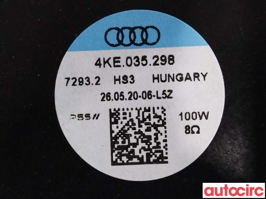 Bilstereo høyttaler til Audi e-tron 2018-->>  (AUDI|4KE035298)